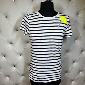 Crewcuts Blue And White Fitted Short Sleeve T-Shirt Size 14
